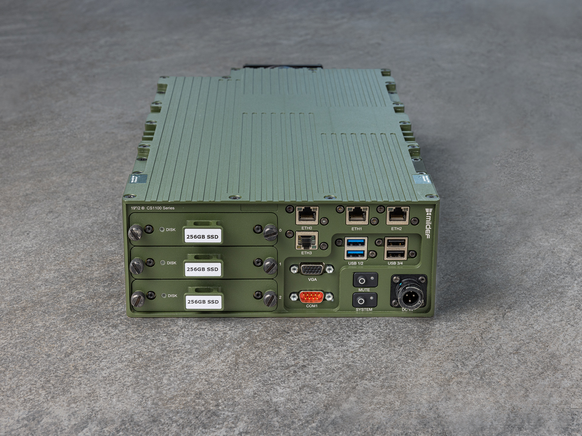 MilDef rugged computer 19 inch 2