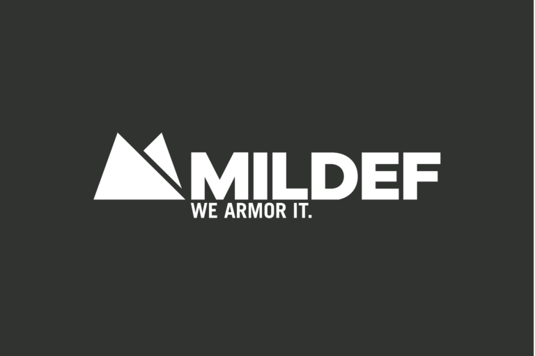 MilDef logga och tagline på G4 3